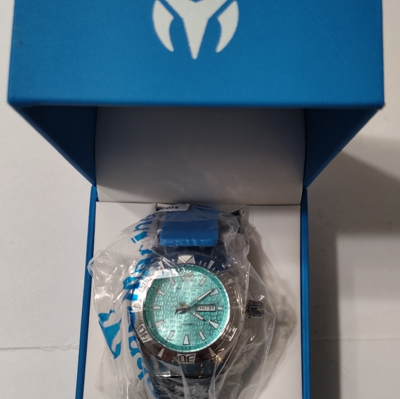 Invicta Line of TechnoMarine NWT Turquoise Cruise Swiss Mvt 47.8mm Men's Watch. - Picture 2 of 9